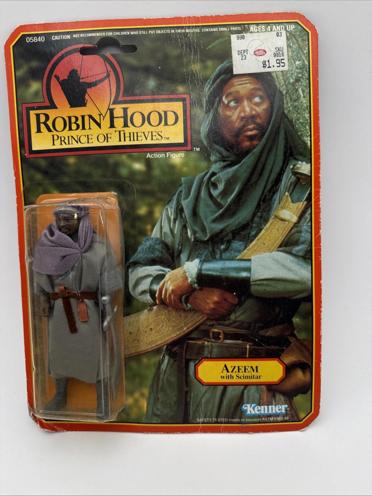Robin Hood Figure Prince of Thieves - Azeem - Kenner - 1991 - Card Damaged