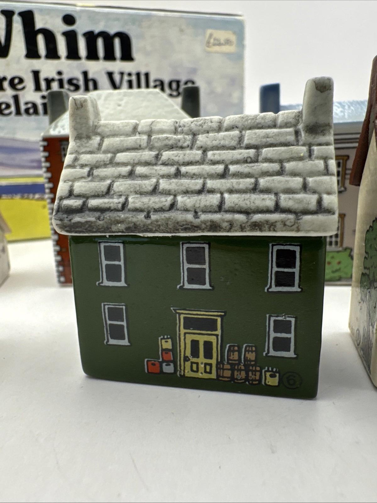 Bally Whim Miniature Irish Village Porcelain Houses Set Wade Ireland Box MINT