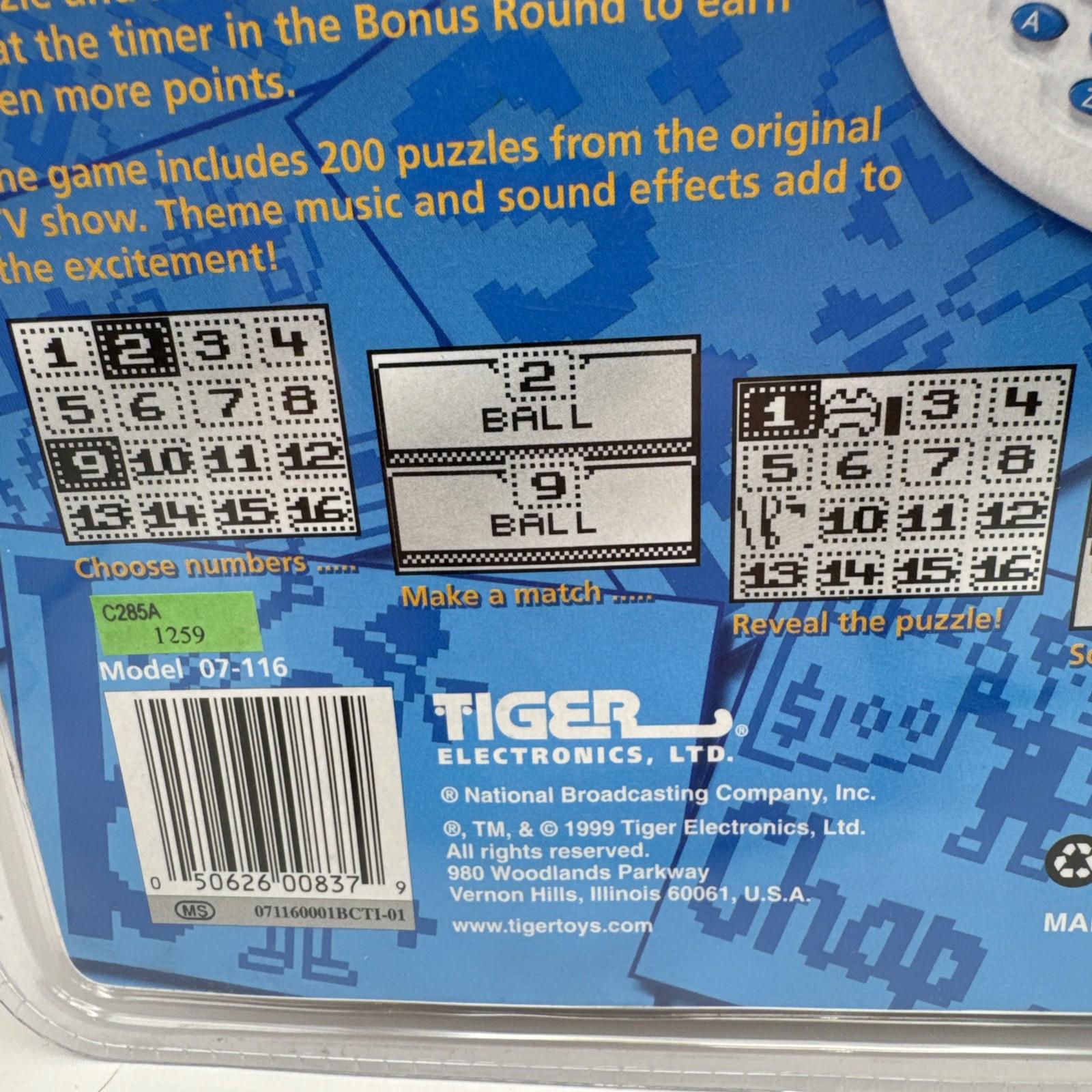 Vintage Tiger Electronic Handheld Game 'Concentation' Puzzle Game New Sealed