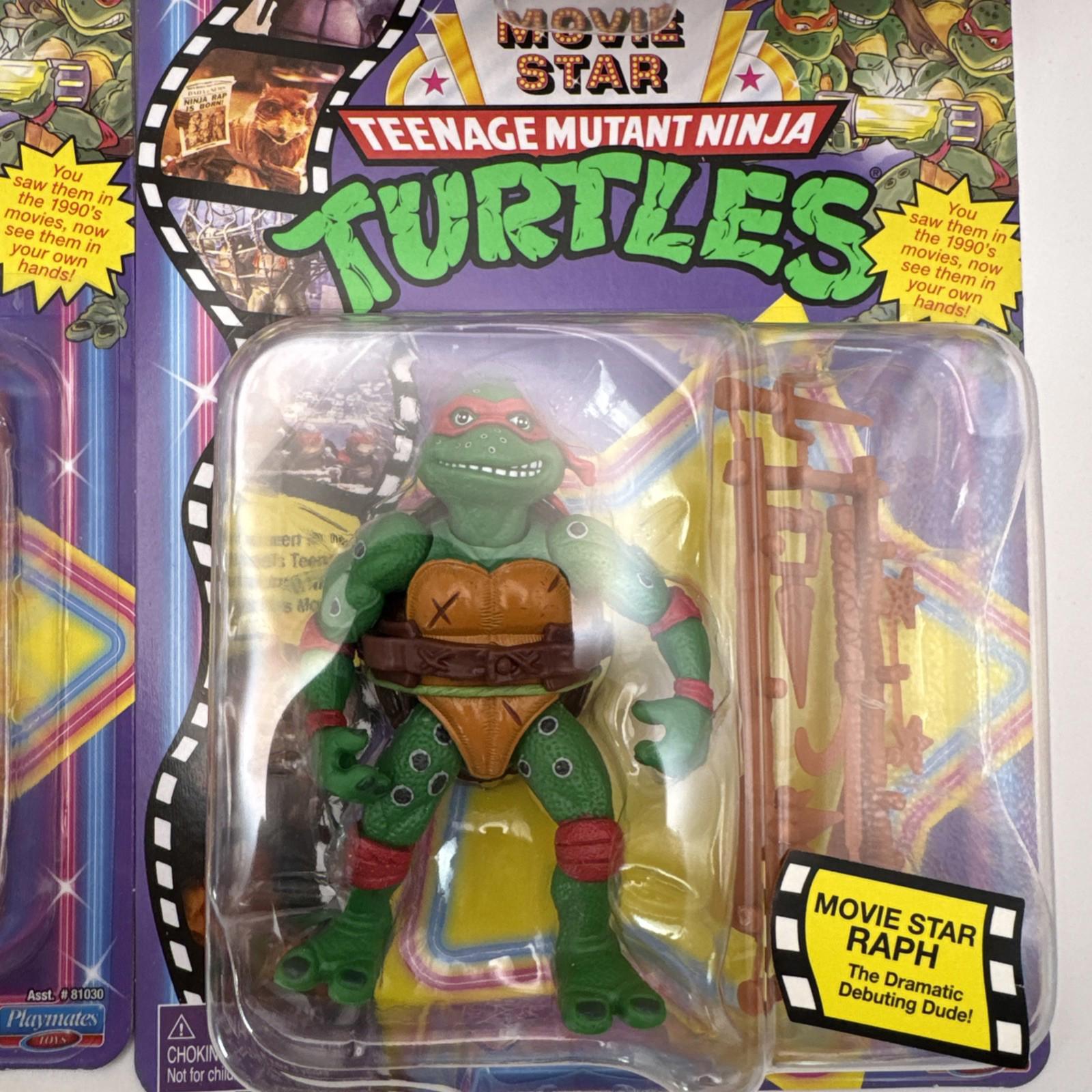 Teenage mutant ninja turtles TMNT Movie Star 4  Action Figures Boxed In Outer