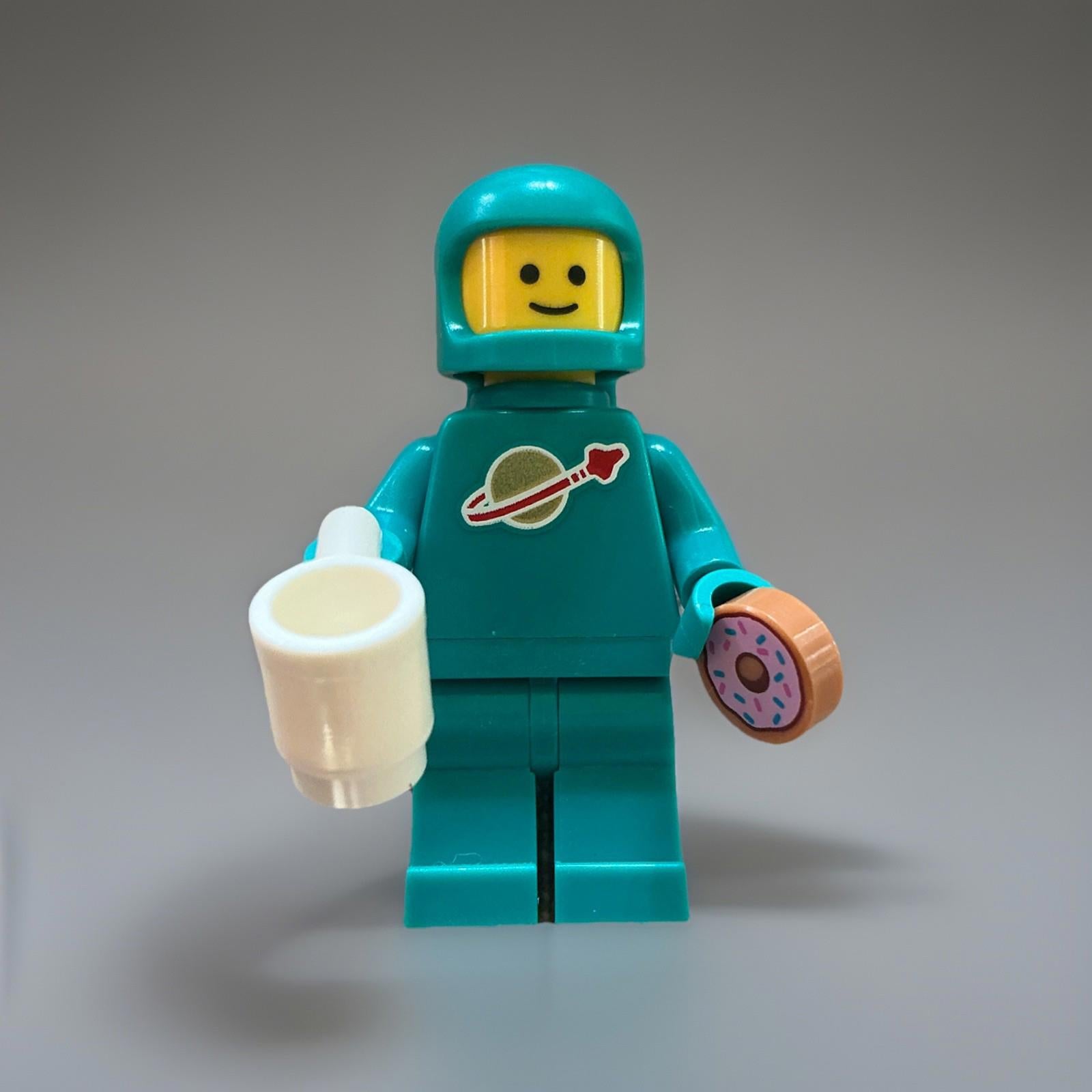LEGO Ideas Classic Spaceman Astronaut Idea 227 Teal / Turquoise Minifigure