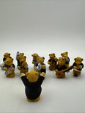 11 X Vintage R&R Hill Bears Musical Band Upcott Collection Hand Painted VGC Box5