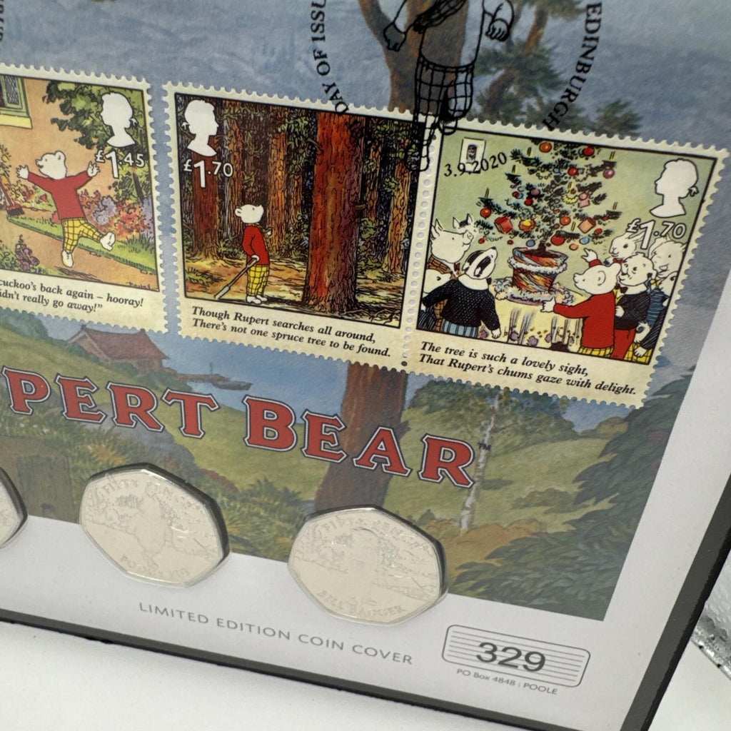 The Rupert Bear Coin And Stamp Cover With COA
