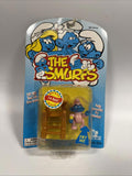 The Smurfs - Baby Smurf with High Chair Figure Infant Pink 1996 Irwin Toy Island