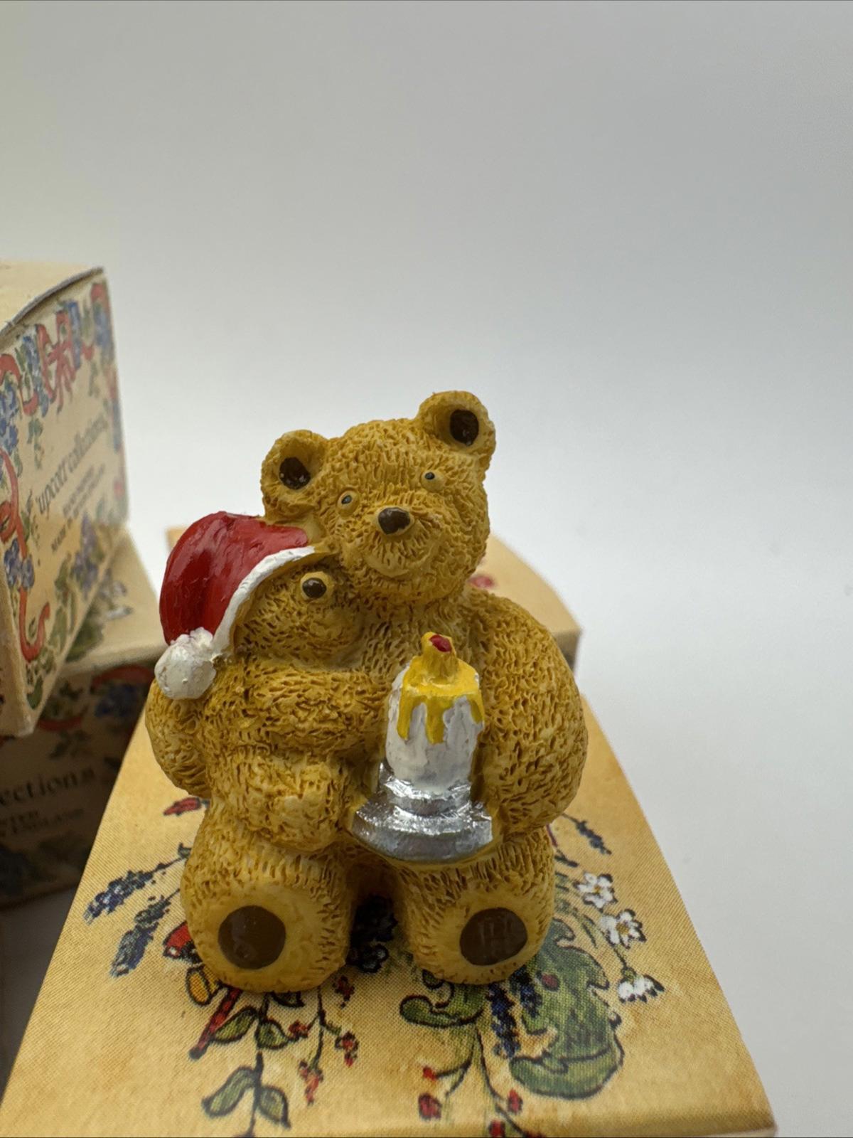 8 x Vintage R&R Hill Bears Upcott Collection Hand Painted Boxed VGC