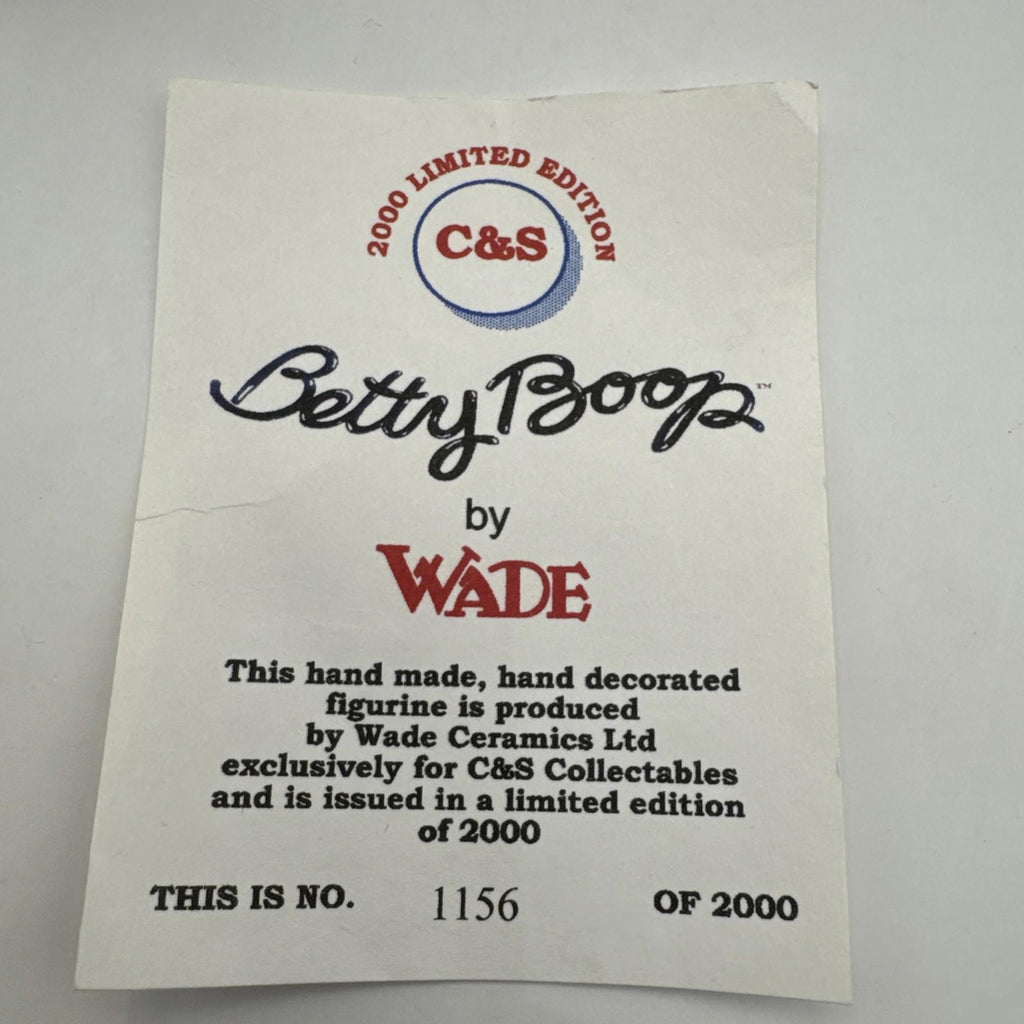 Wade Betty Boop Christmas Surprise Mint Condition Boxed COA Official Product