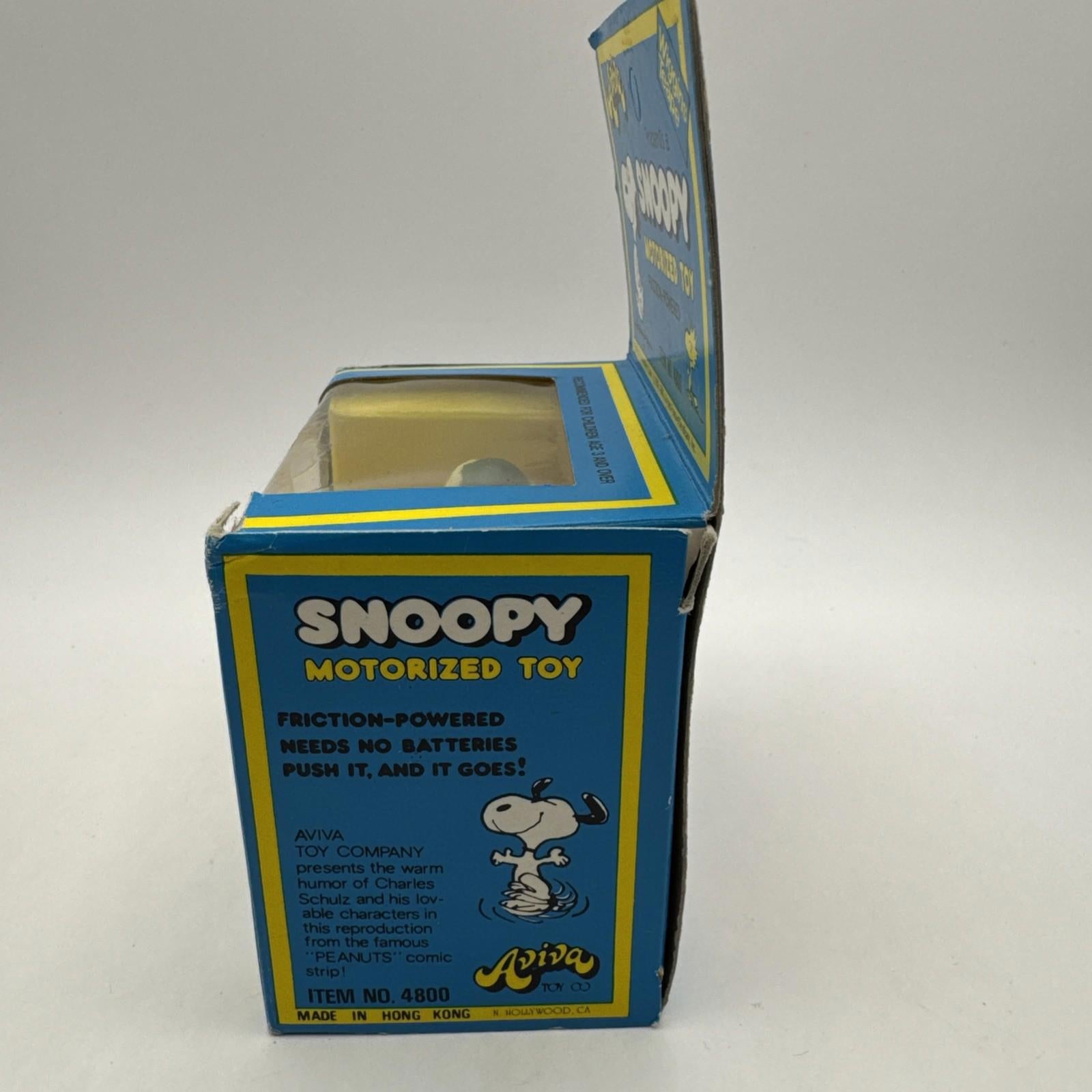 Vintage 1975 Snoopy Friction Toy in Box Peanuts Official Rare Vintage