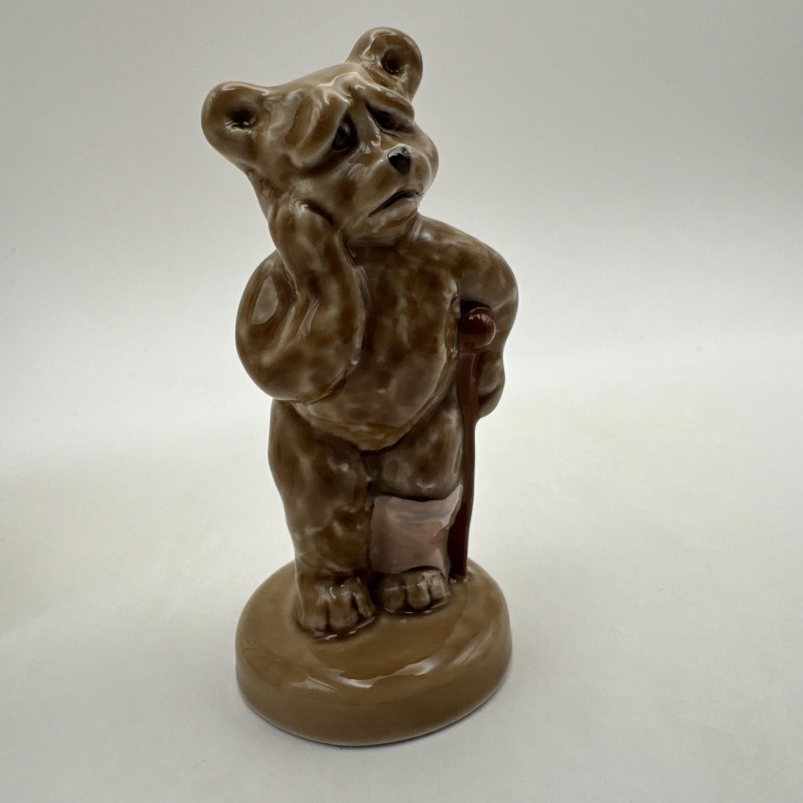 Wade Special Collectors Club Oops The Bear X 2 Plaster And Crutch Bears Mint