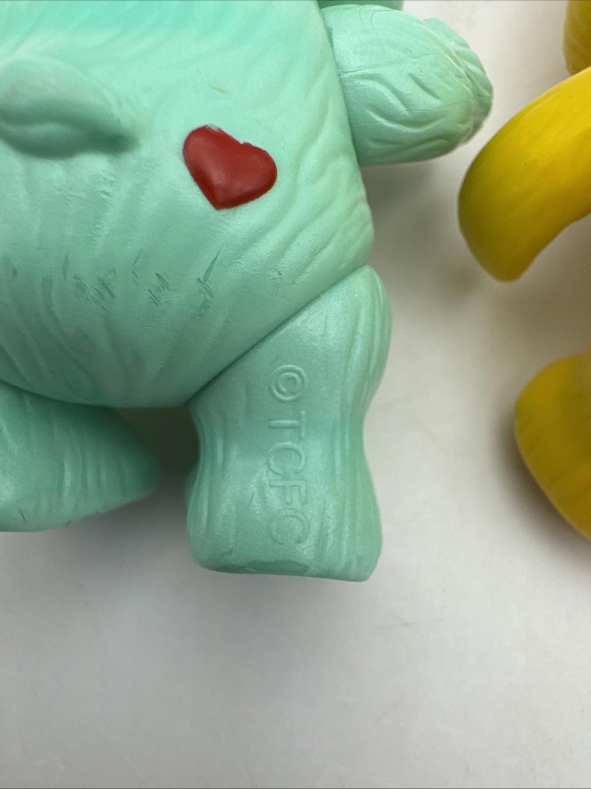 Care Bears 2002 Vintage Posable Figures X3 TCFC Made Retro Collectable