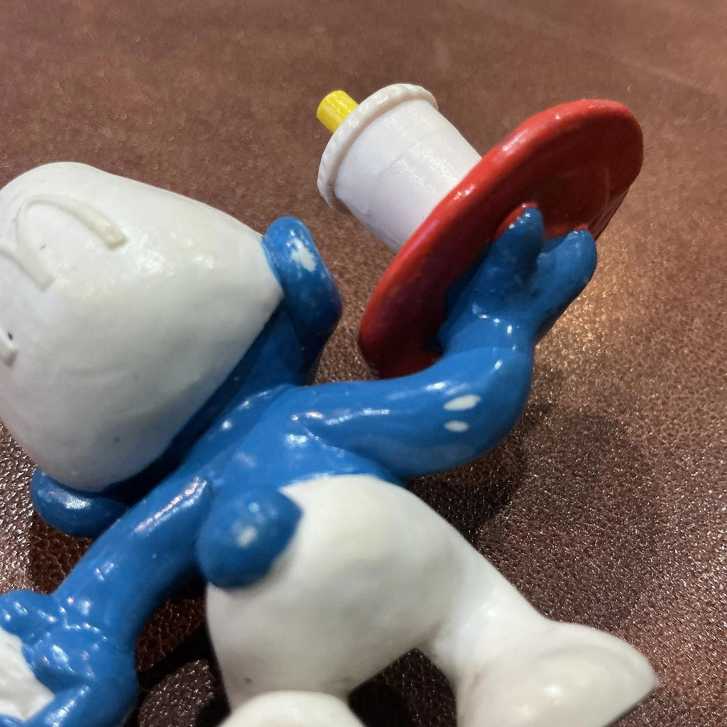 1996 McDonald's Vintage Waiter Smurf Collectable SM044