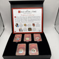 The Once Upon A Time Capsule Edition Set Coloured Coins With COA Commemorative