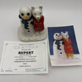 Camtrak Childhood Favourites by Wade No. 4 Rupert & the Snowman Limited Ed COA
