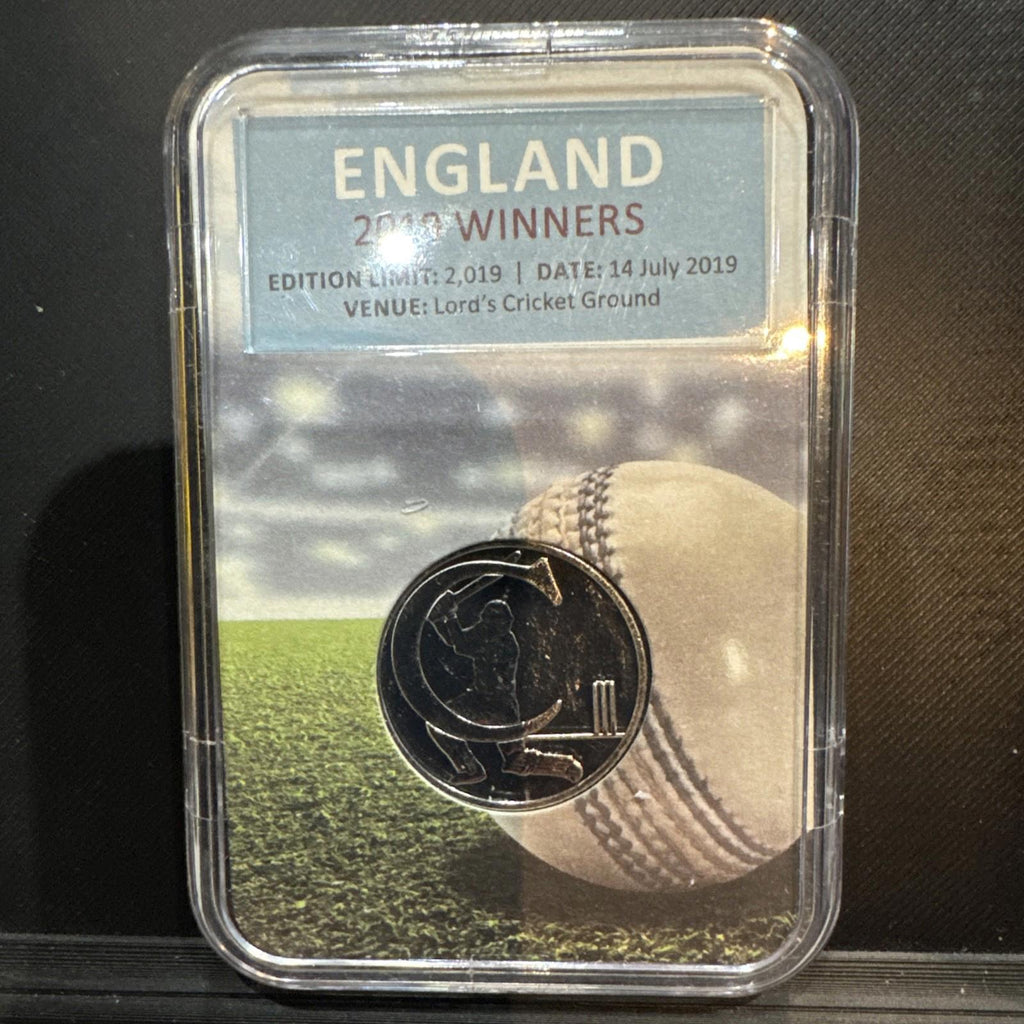 England 2019 Winners 10p Coin Brilliant Uncirculated In Capsule UK