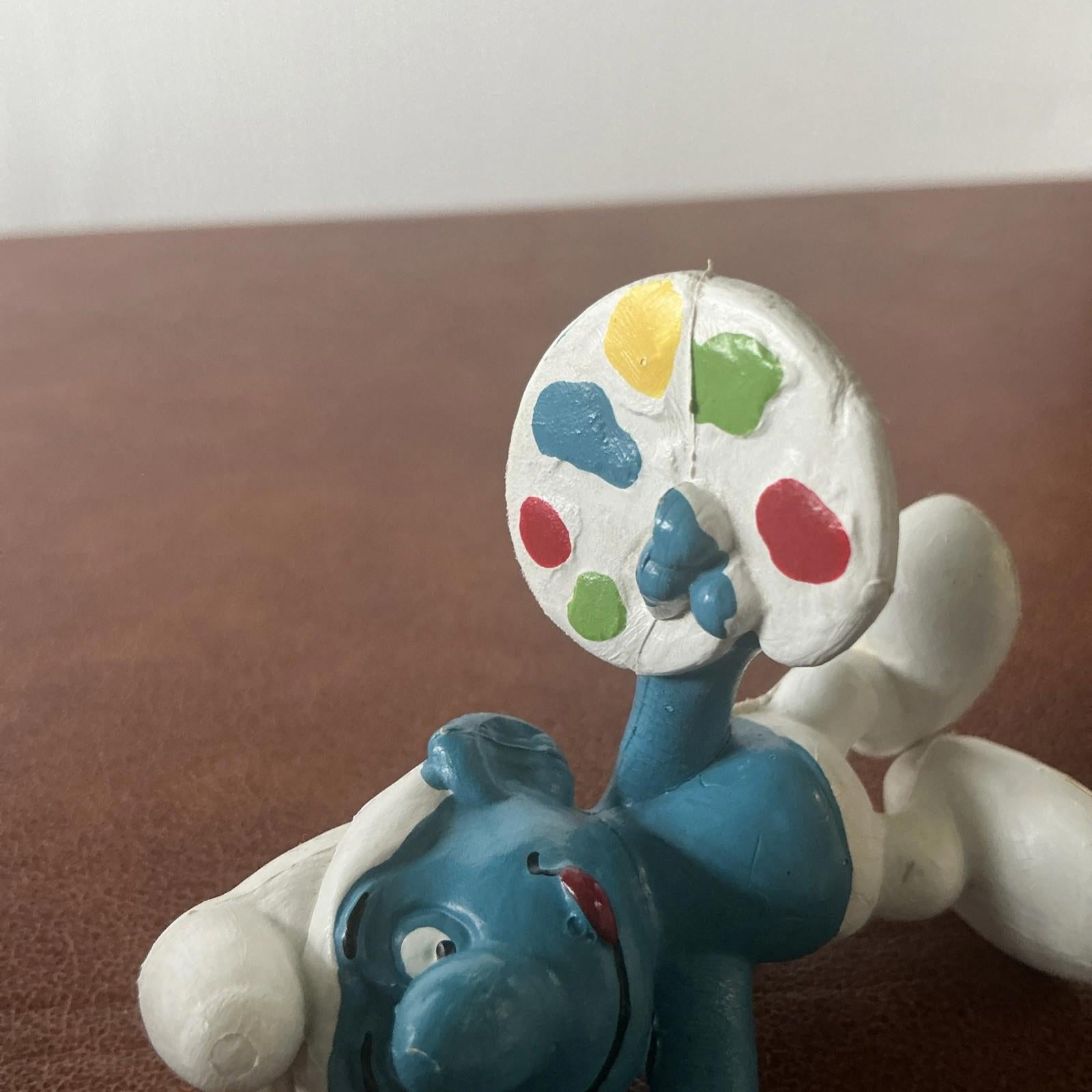 Vintage Artist Smurf 20045 Collectable VGC SM002
