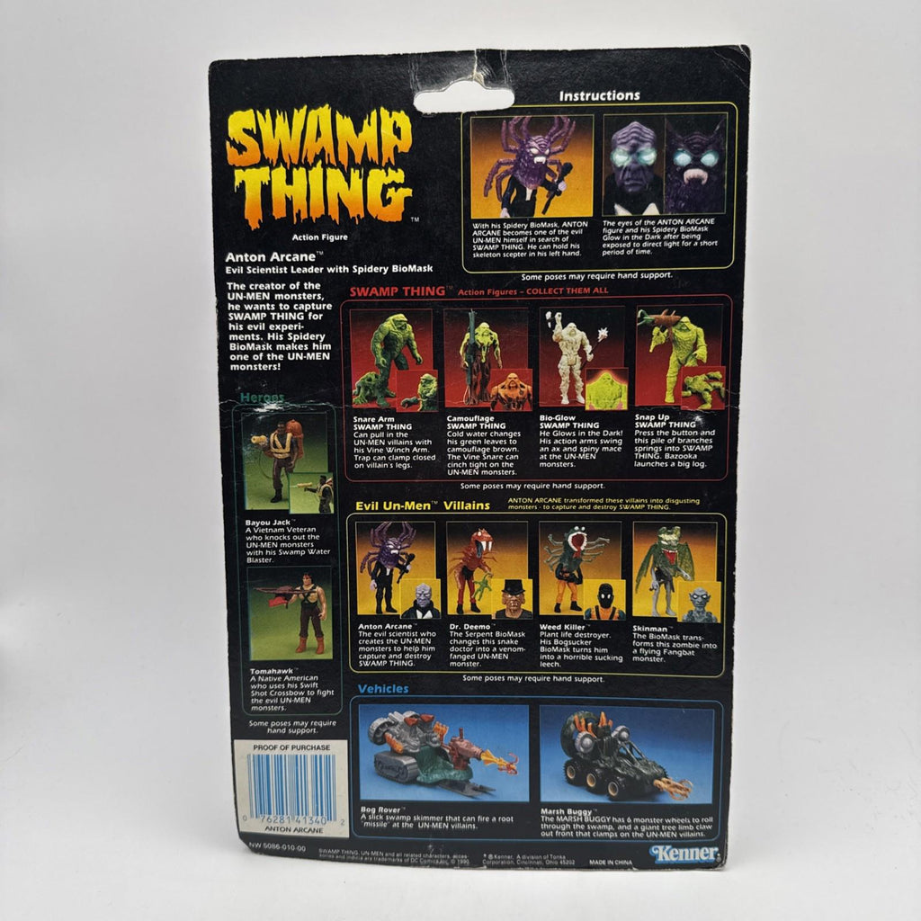 Vintage Kenner Swamp Thing Evil Un-men Anton Arcane Figure Sealed 1990