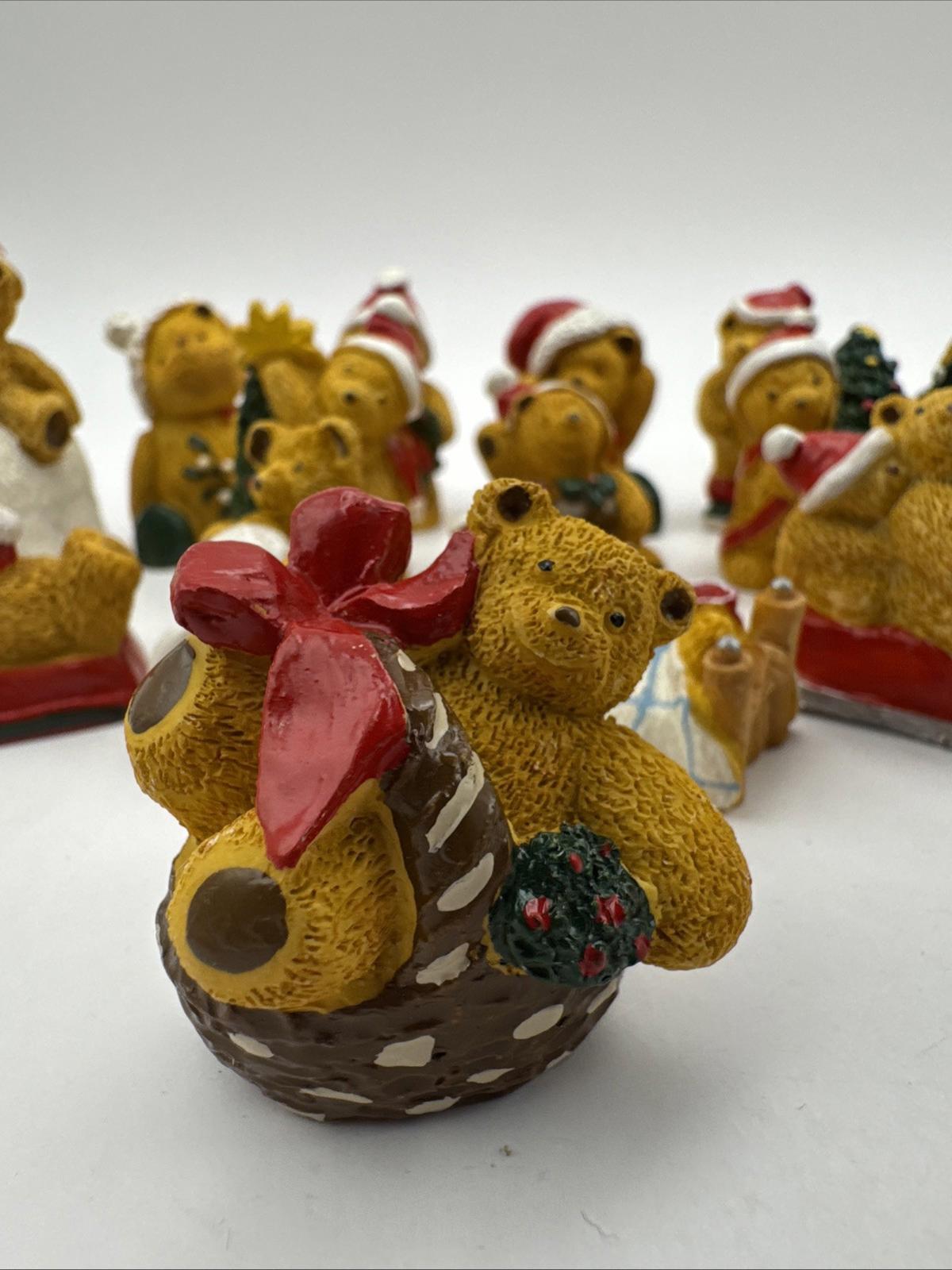20 X Vintage R&R Hill 3cm Bears Upcott Collection Hand Painted VGC Box 4