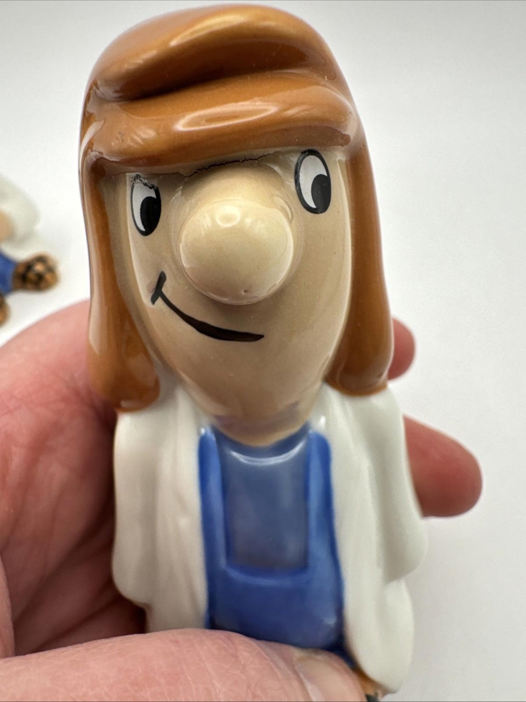 Collectable Tetley Tea Folk Wade Salt & Pepper Pots Gaffer Sydney 1996 VGC
