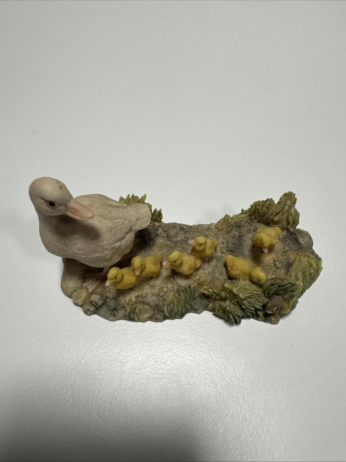 Vintage Signed 1982 Lowell Davis Ducks Figurine- Out of Step RFD Scotland Schmid