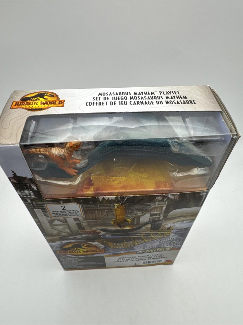 New Rare Mattel Jurassic World Dominion Minis Action Mosasaurus Mayhem Playset