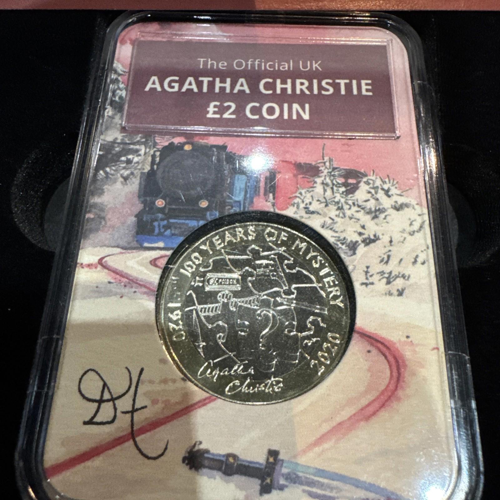 The Agatha Christie £2 Coin Capsule Edition Brilliant Uncirculated