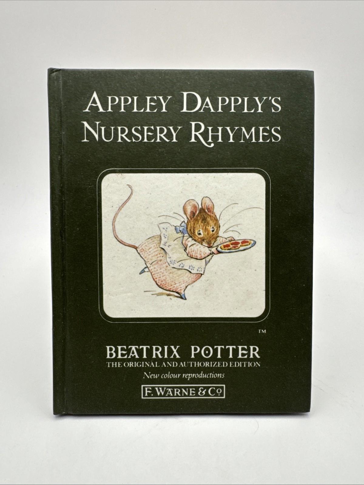 Vintage Beatrix Potter’s Appley Dapply's Nursery Rhymes Collectable Book 1987