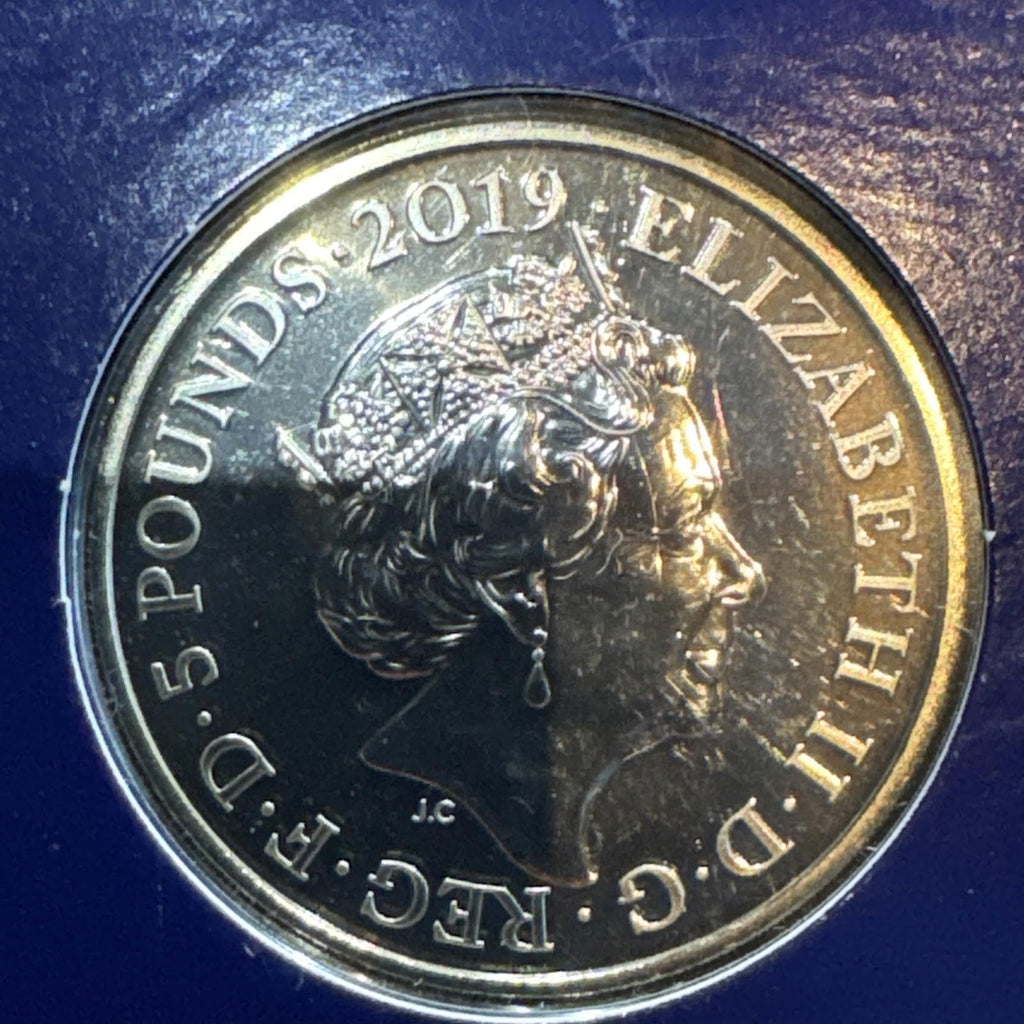 UK 2019 QUEEN VICTORIA CERTIFIED BRILLIANT UNCIRCULATED £5 - sealed pack