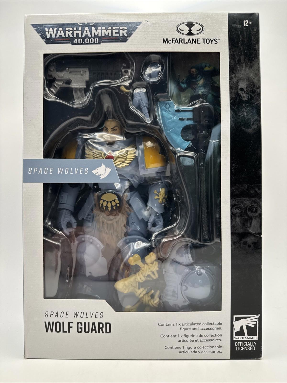 McFarlane Toys Warhammer 40K Statue Space Wolves Wolf Guard Action Figure 18 CM