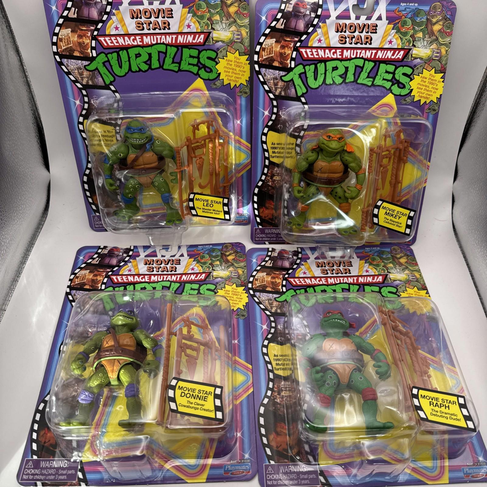 Teenage mutant ninja turtles TMNT Movie Star 4  Action Figures Boxed In Outer