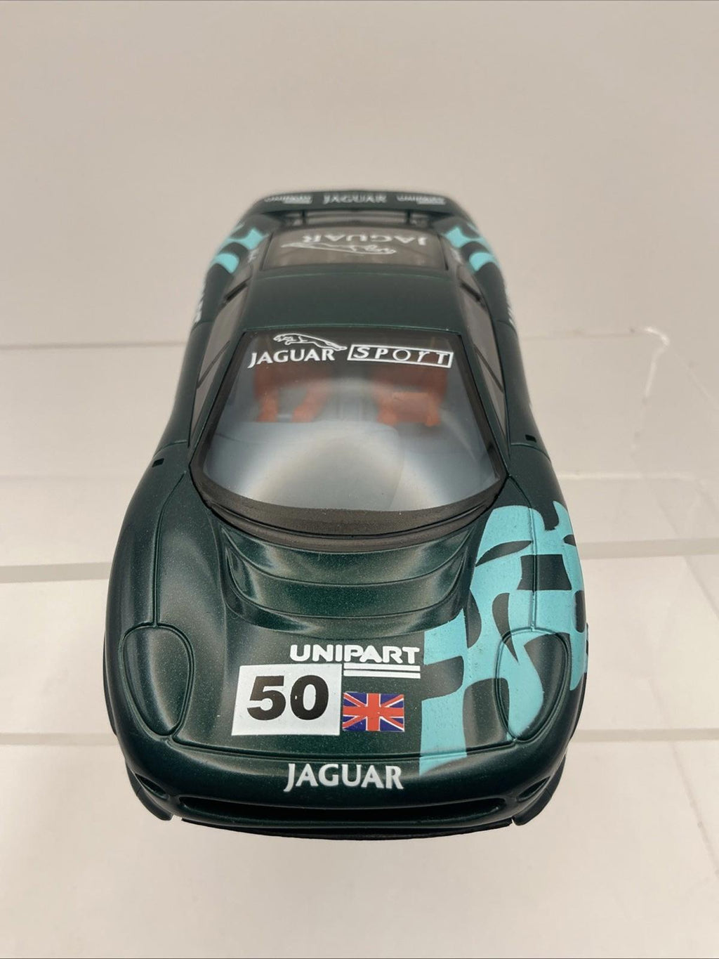 Scalextric C483 Jaguar XJ220C Endurance Unipart Le Mans Boxed Slot Car VGC