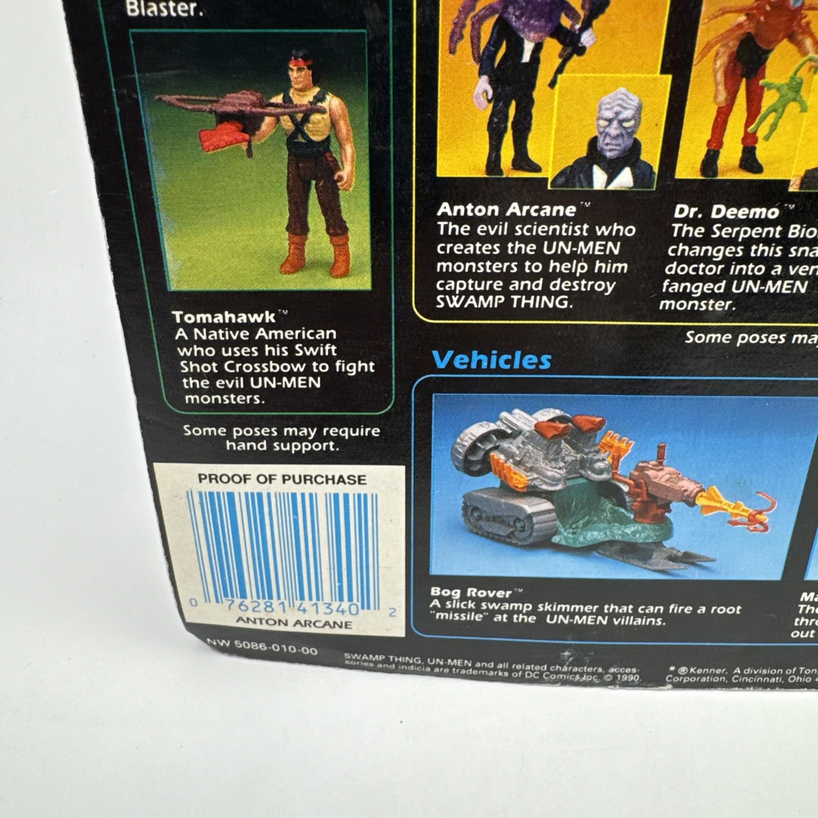 Vintage Kenner Swamp Thing Evil Un-men Anton Arcane Figure Sealed 1990