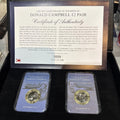 The 100th Anniversary Of Donald Campbell £2 Pair BU Coins With COA