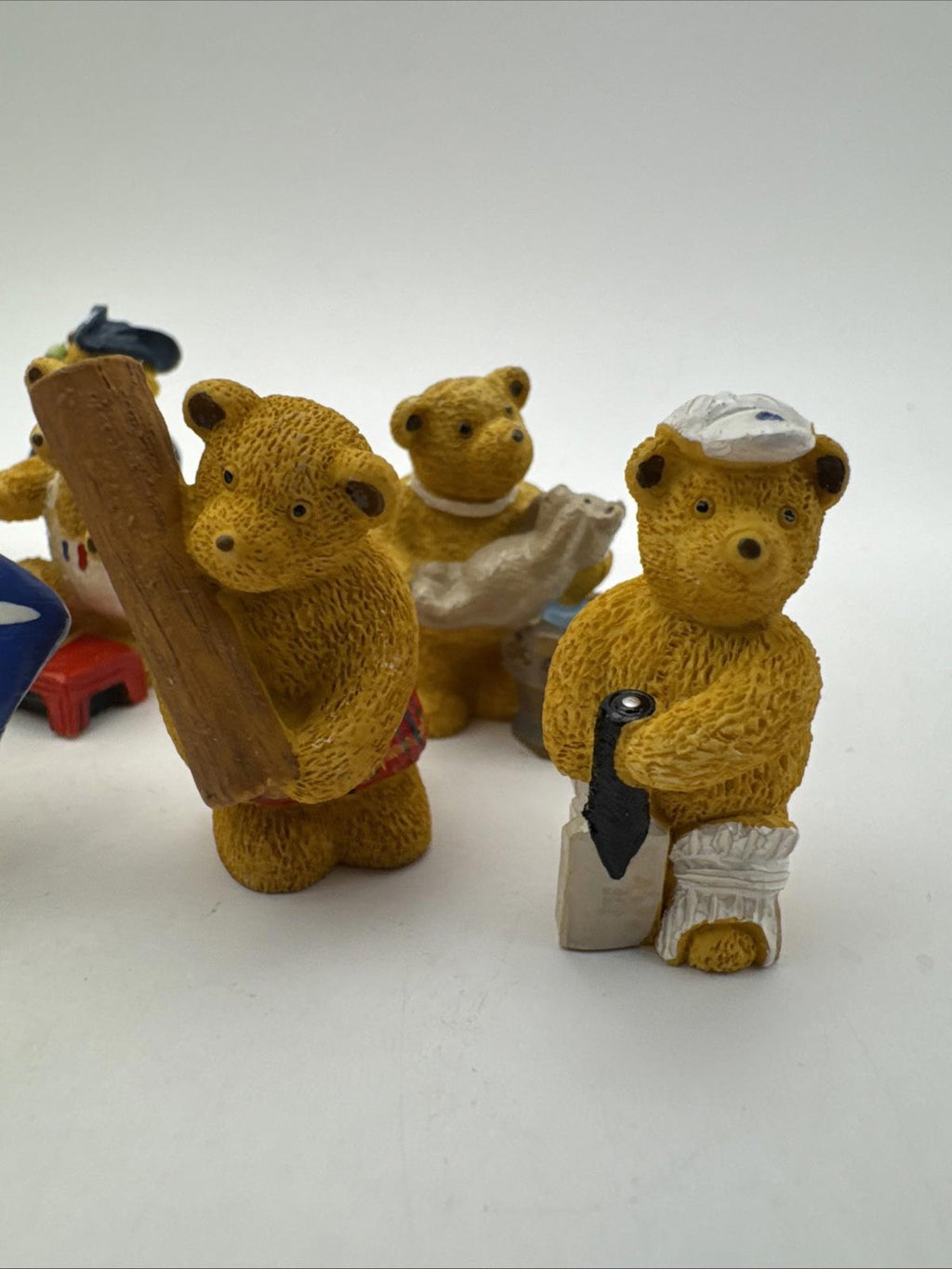 12 x Vintage R&R Hill Bears 3cm Upcott Collection Hand Painted VGC Box 6