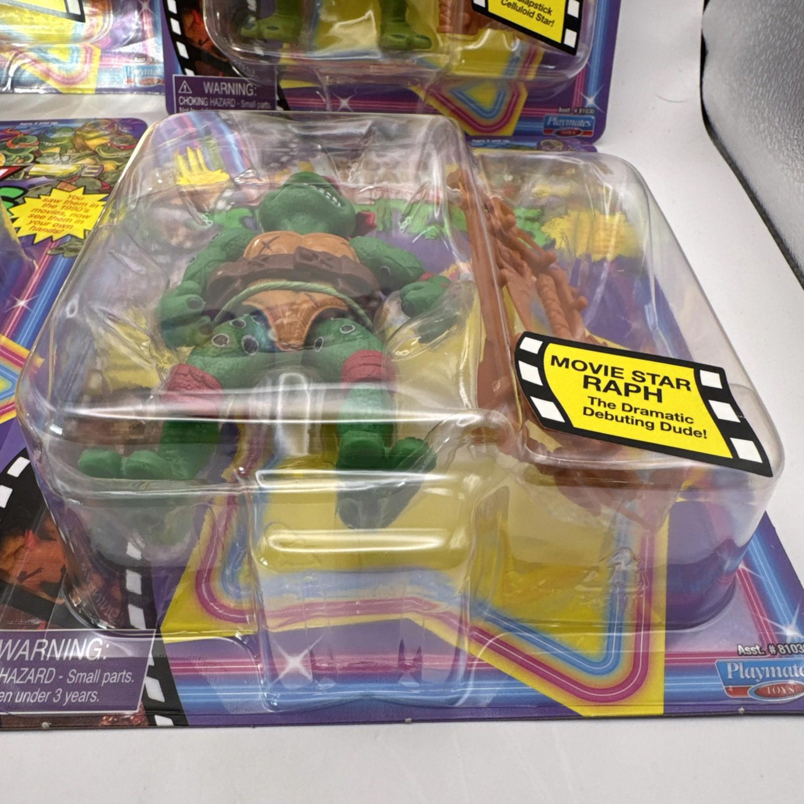 Teenage mutant ninja turtles TMNT Movie Star 4  Action Figures Boxed In Outer