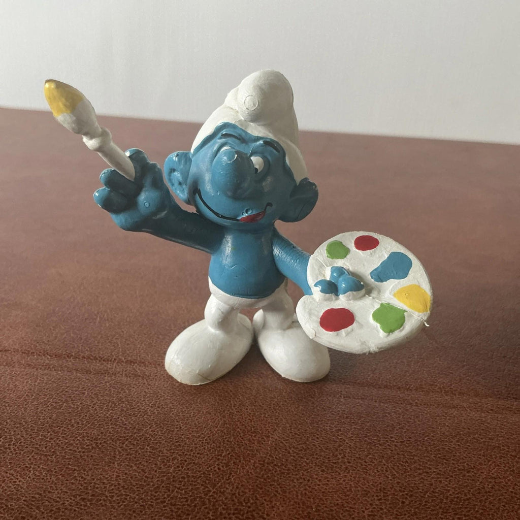 Vintage Artist Smurf 20045 Collectable VGC SM002