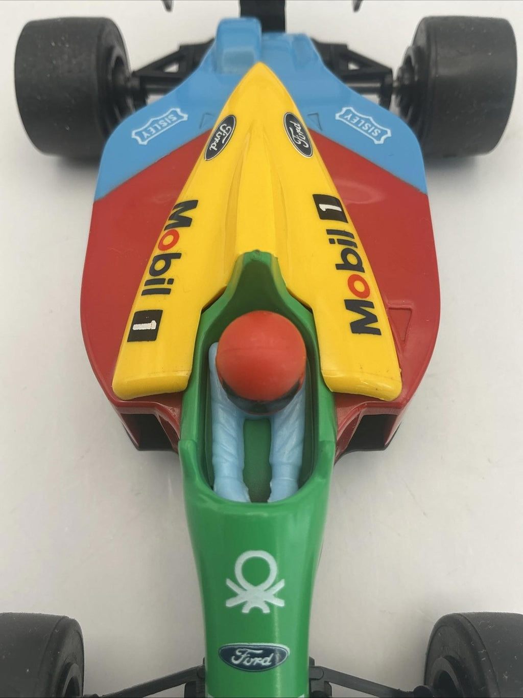 Scalextric C461 Benetton Ford B189 No. 19 Formula 1 Car Red Helmet Slot Car Box