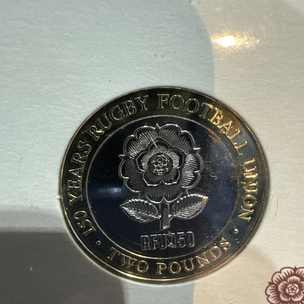The Official RFU 150th Anniversary £2 Coin Brilliant Uncirculated In Capsule