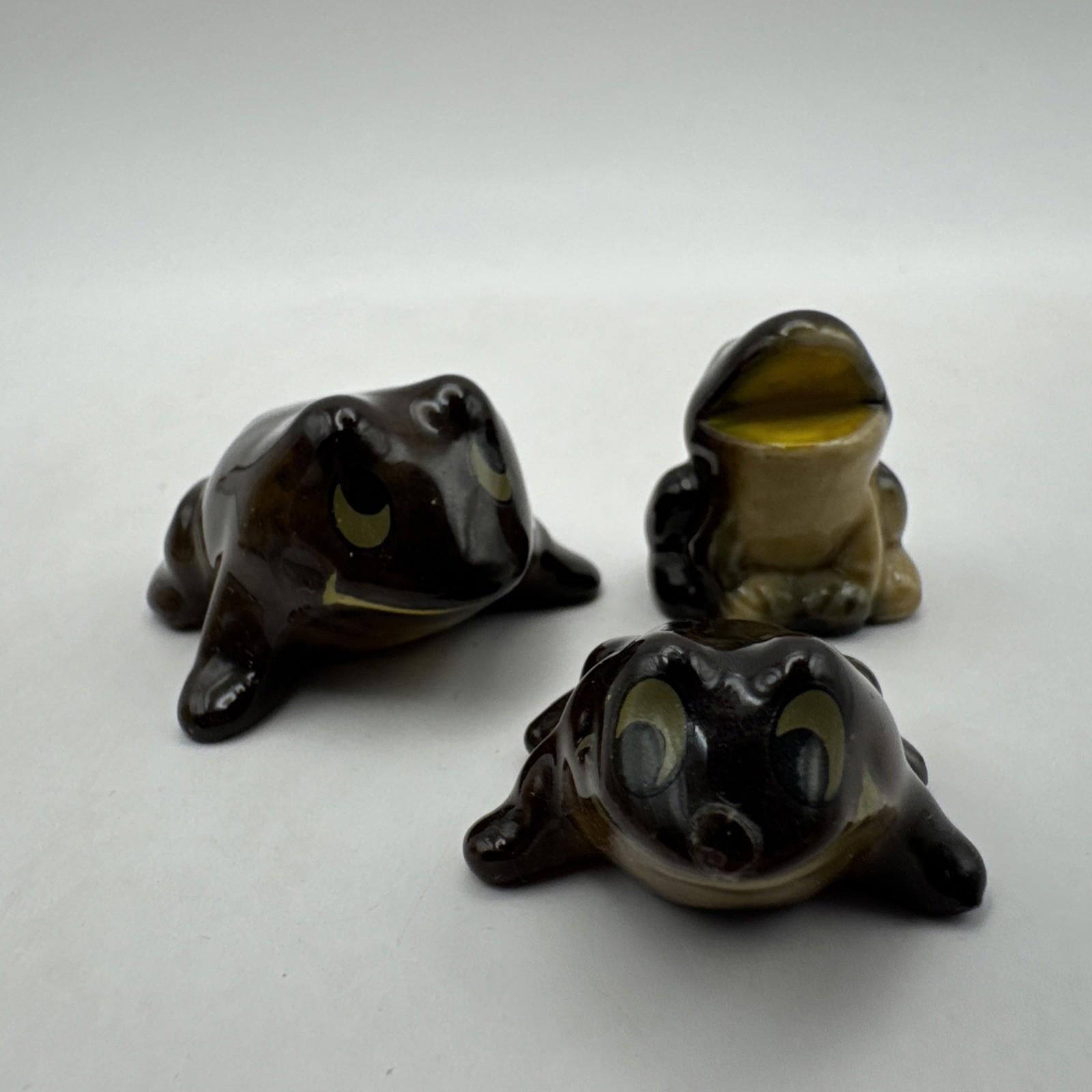 Wade Whimsie Happy Family Frog Set Boxed Great Condition Rare