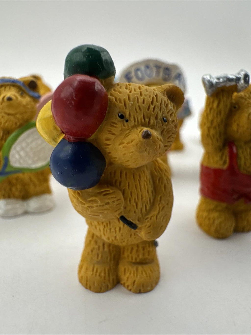 18 X Vintage R&R Hill 3cm Bears  VGC Upcott Collection Hand Painted Box 1