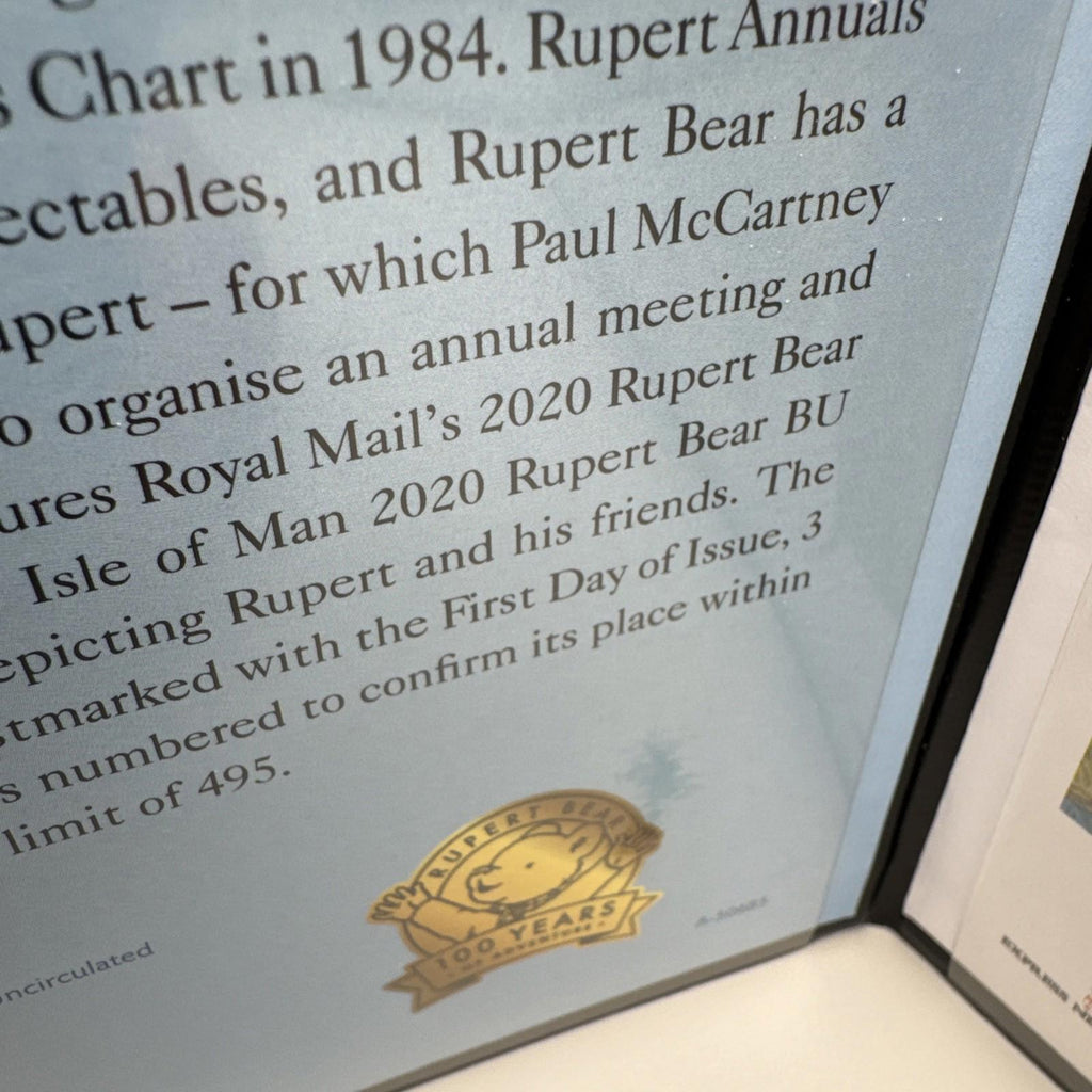 The Rupert Bear Coin And Stamp Cover With COA
