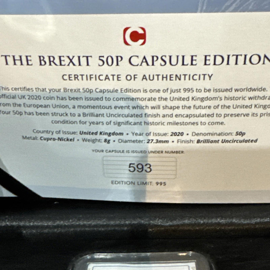 The Brexit 50p Capsule Edition 593/995