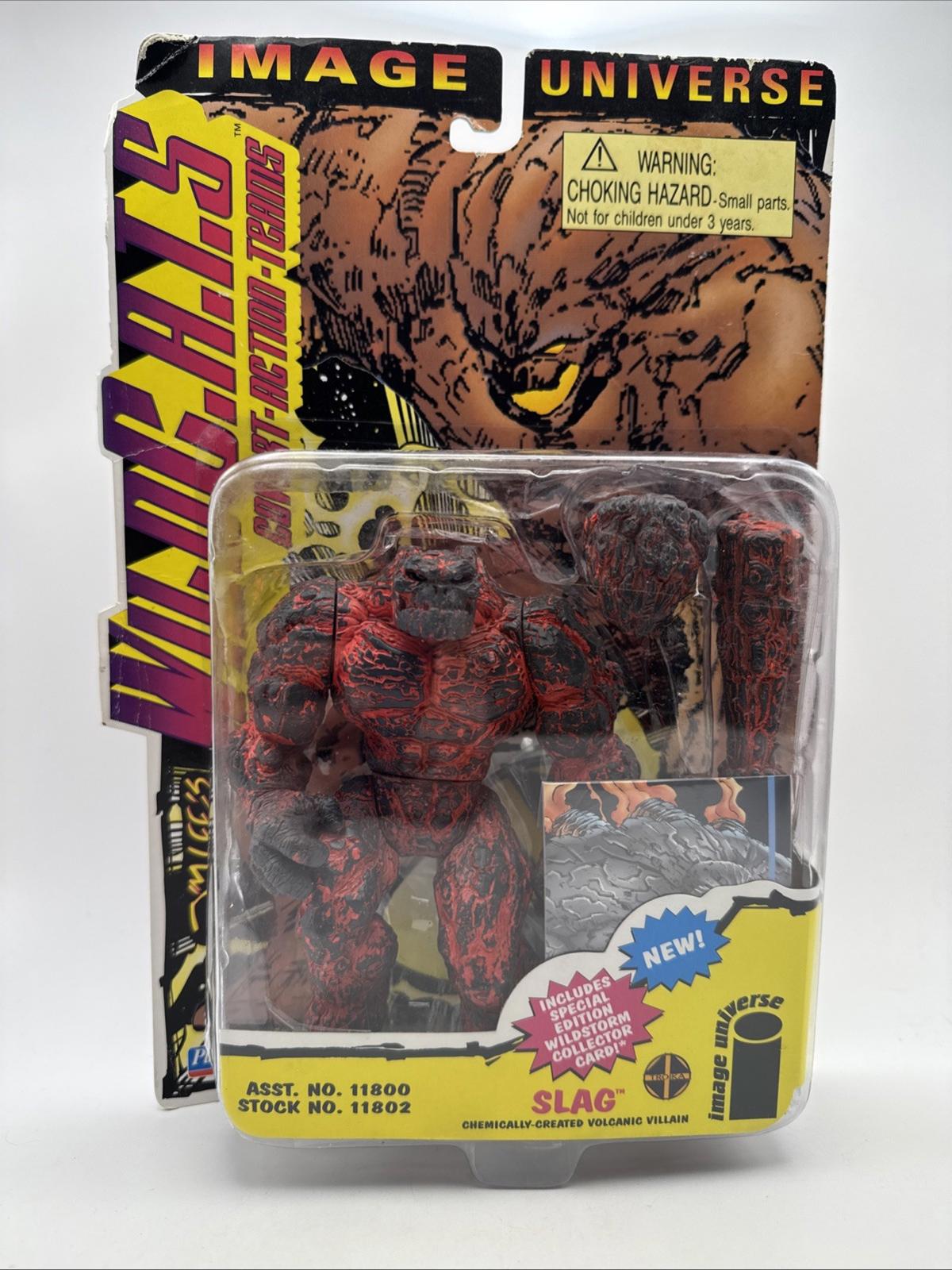 Vintage 1995 WildC.A.T.S Slag Action Figure w/ Collector Card Rare