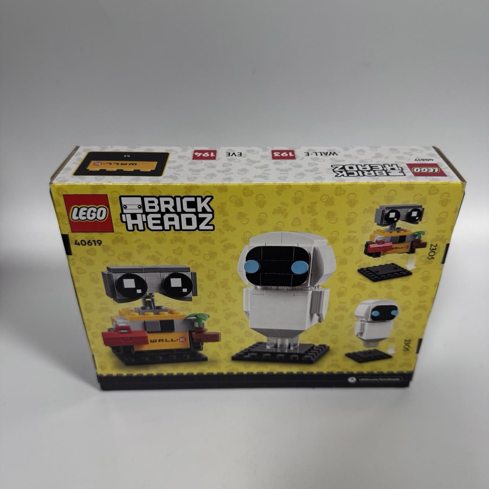 LEGO Disney Pixar: Brickheadz Eve and Wall.E (40619) - Brand New & Sealed