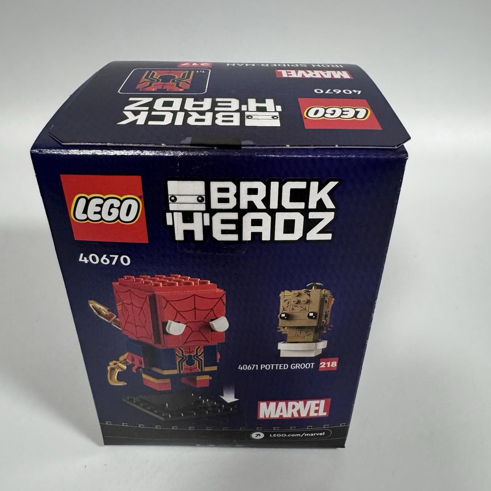 Lego BrickHeadz : Iron Spider-Man (40670) BRAND NEW, SEALED & RETIRED Set