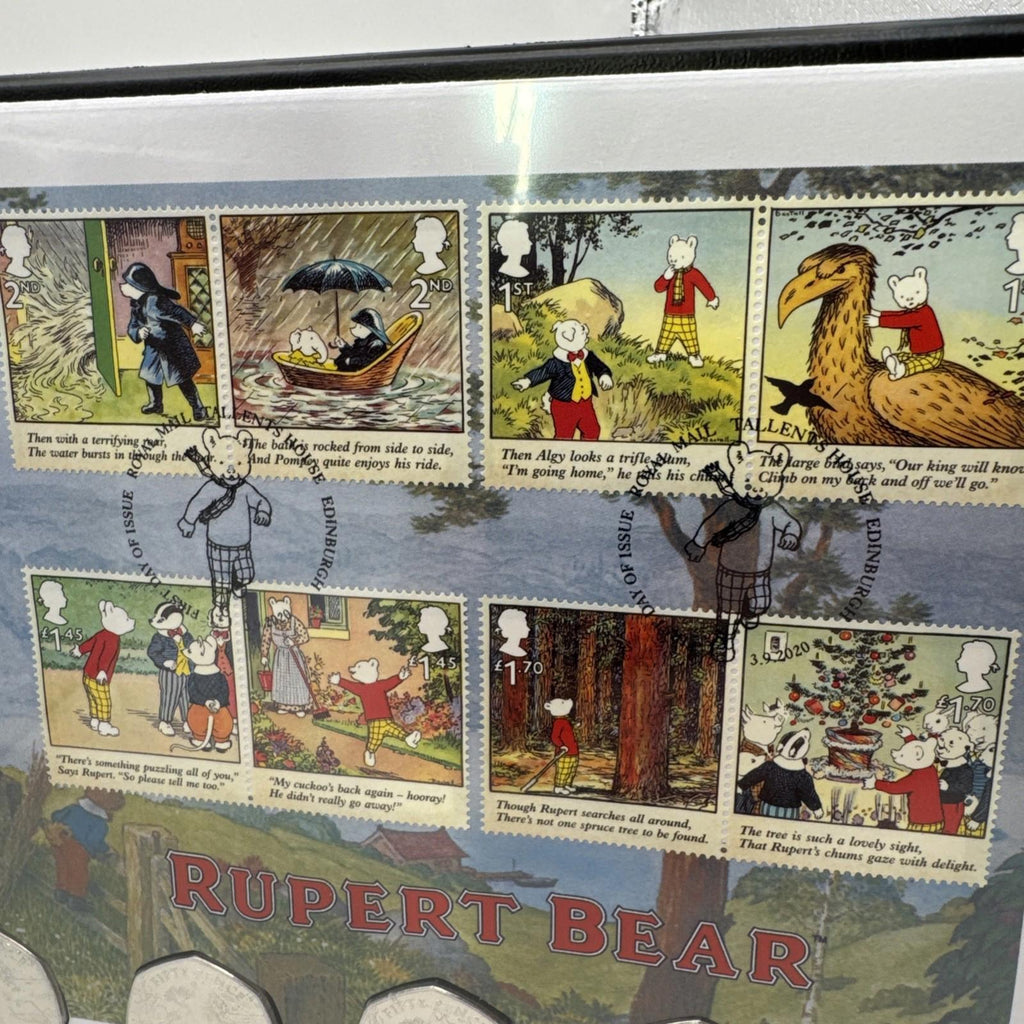 The Rupert Bear Coin And Stamp Cover With COA