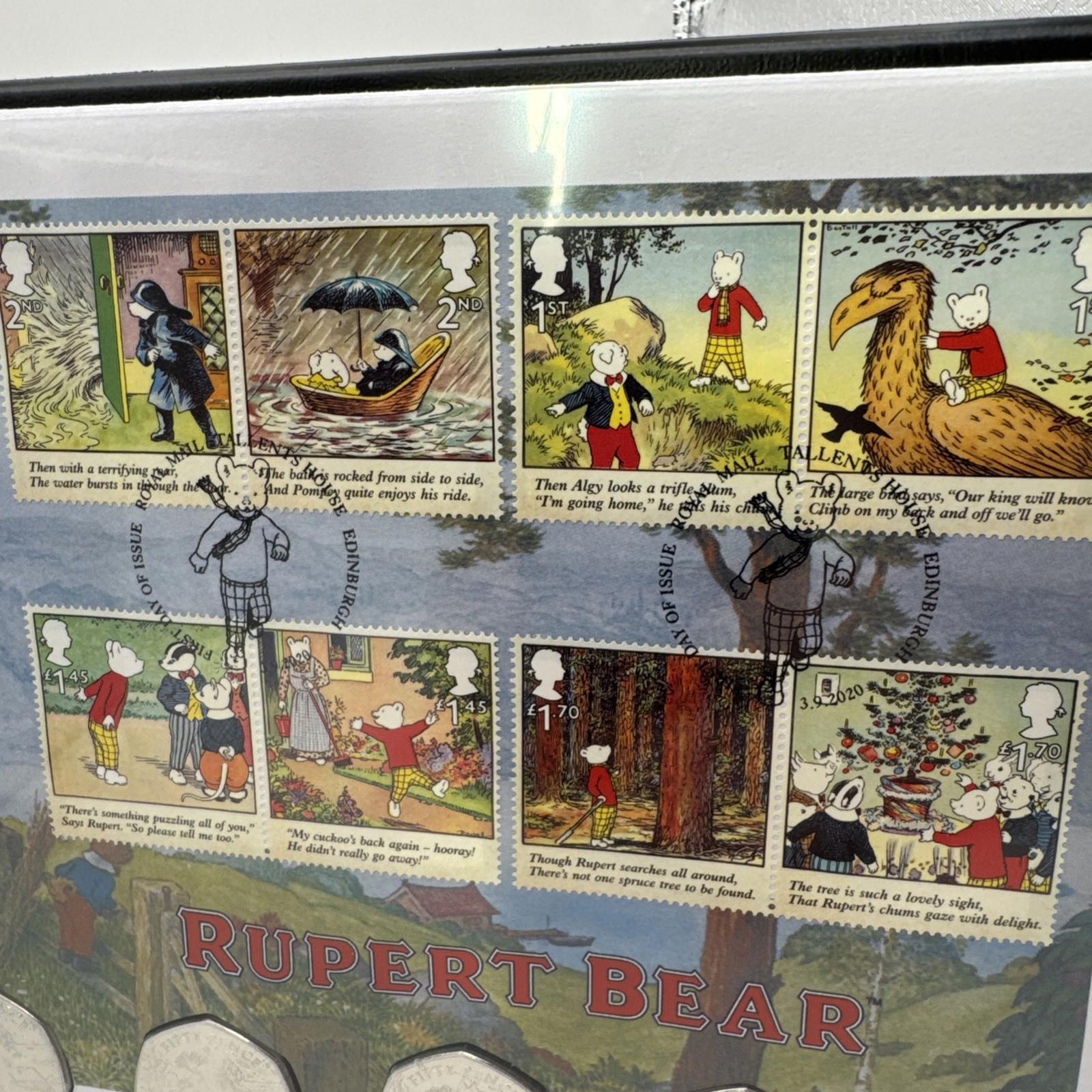 The Rupert Bear Coin And Stamp Cover With COA