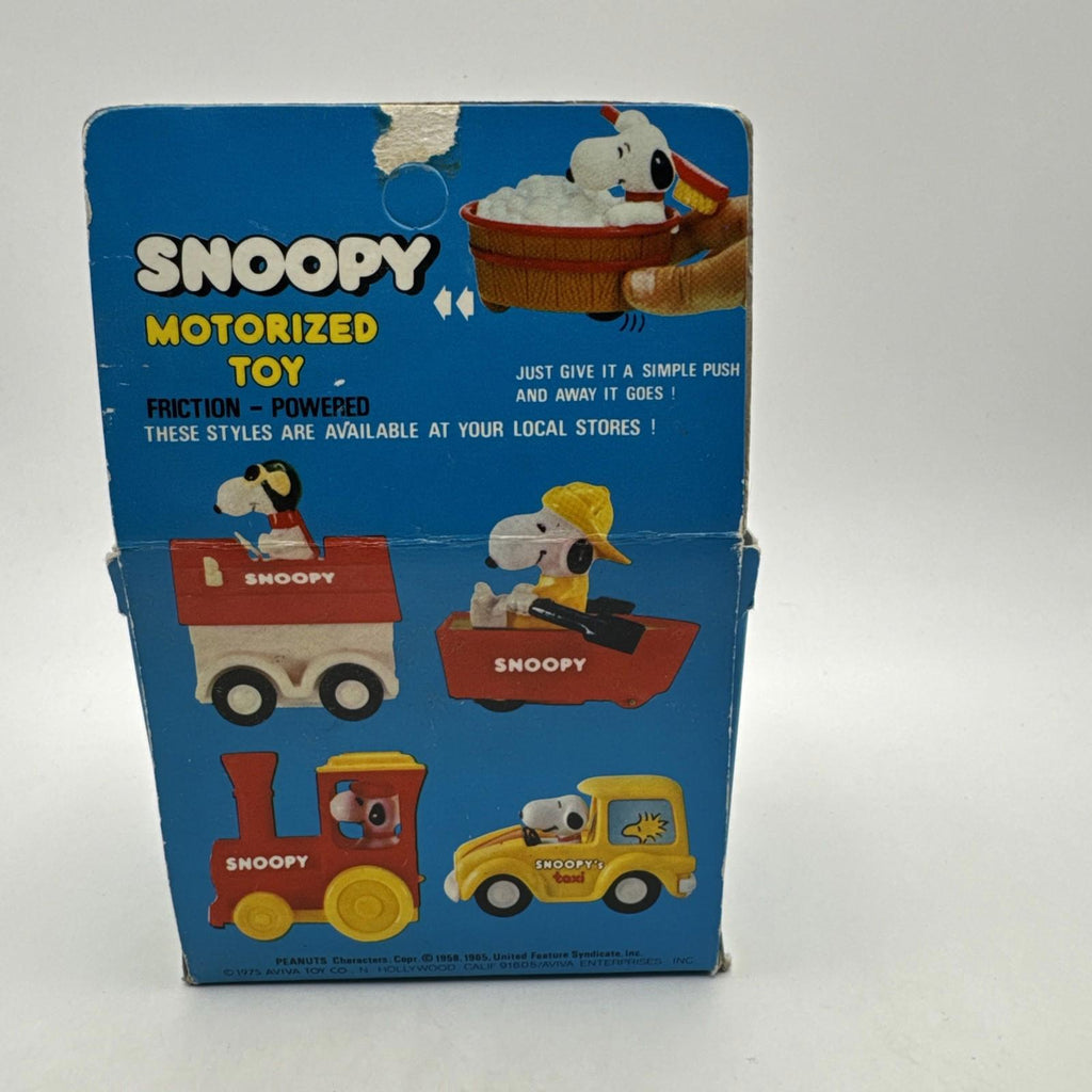 Vintage 1975 Snoopy Friction Toy in Box Peanuts Official Rare Vintage