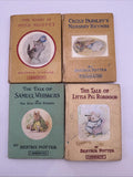 Beatrix Potter Collection Of 4 Hardback Vintage Books F.Warne & Co 1960’s Rare