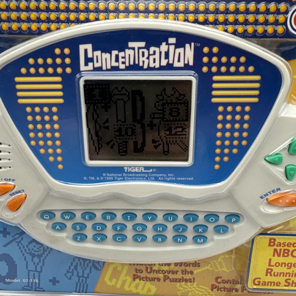 Vintage Tiger Electronic Handheld Game 'Concentation' Puzzle Game New Sealed