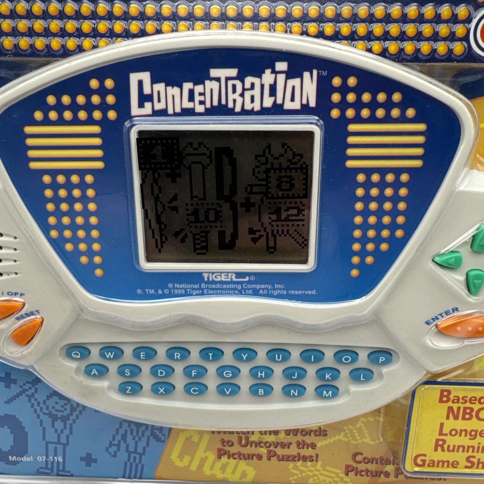 Vintage Tiger Electronic Handheld Game 'Concentation' Puzzle Game New Sealed