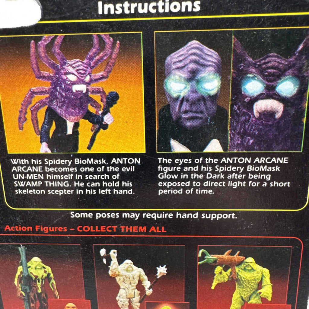 Vintage Kenner Swamp Thing Evil Un-men Anton Arcane Figure Sealed 1990